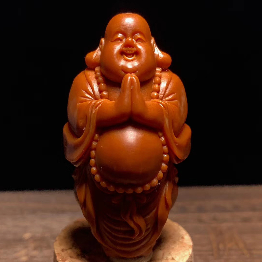 蔡一民 合十弥勒佛